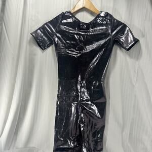 Weissman Dance Costume Sz LC New Gunmetal Color Jumpsuit (ML12027)